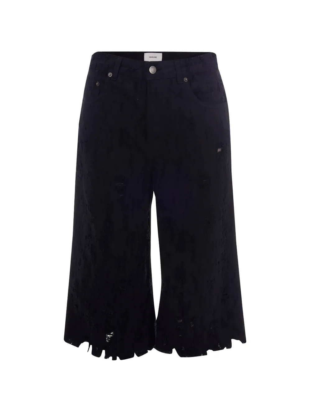 Haikure belt-loops shorts - Nero