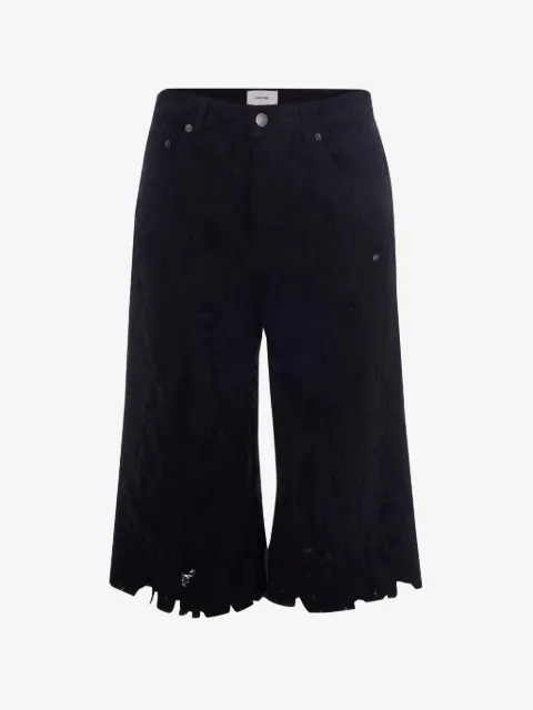 Haikure belt-loops shorts