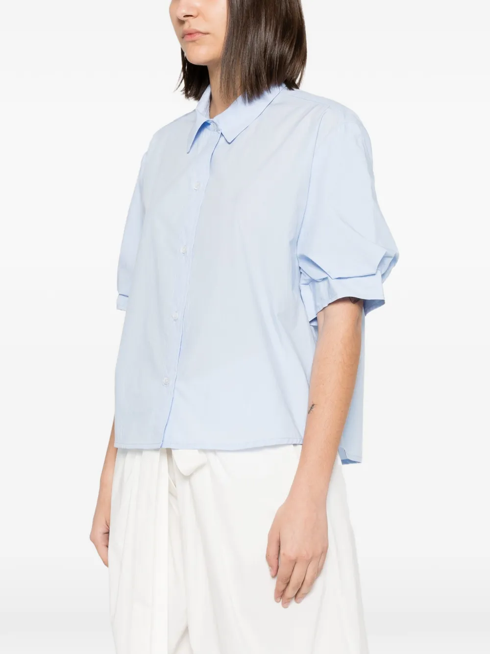  Why Ci Camisa De Manga Farol - Azul 