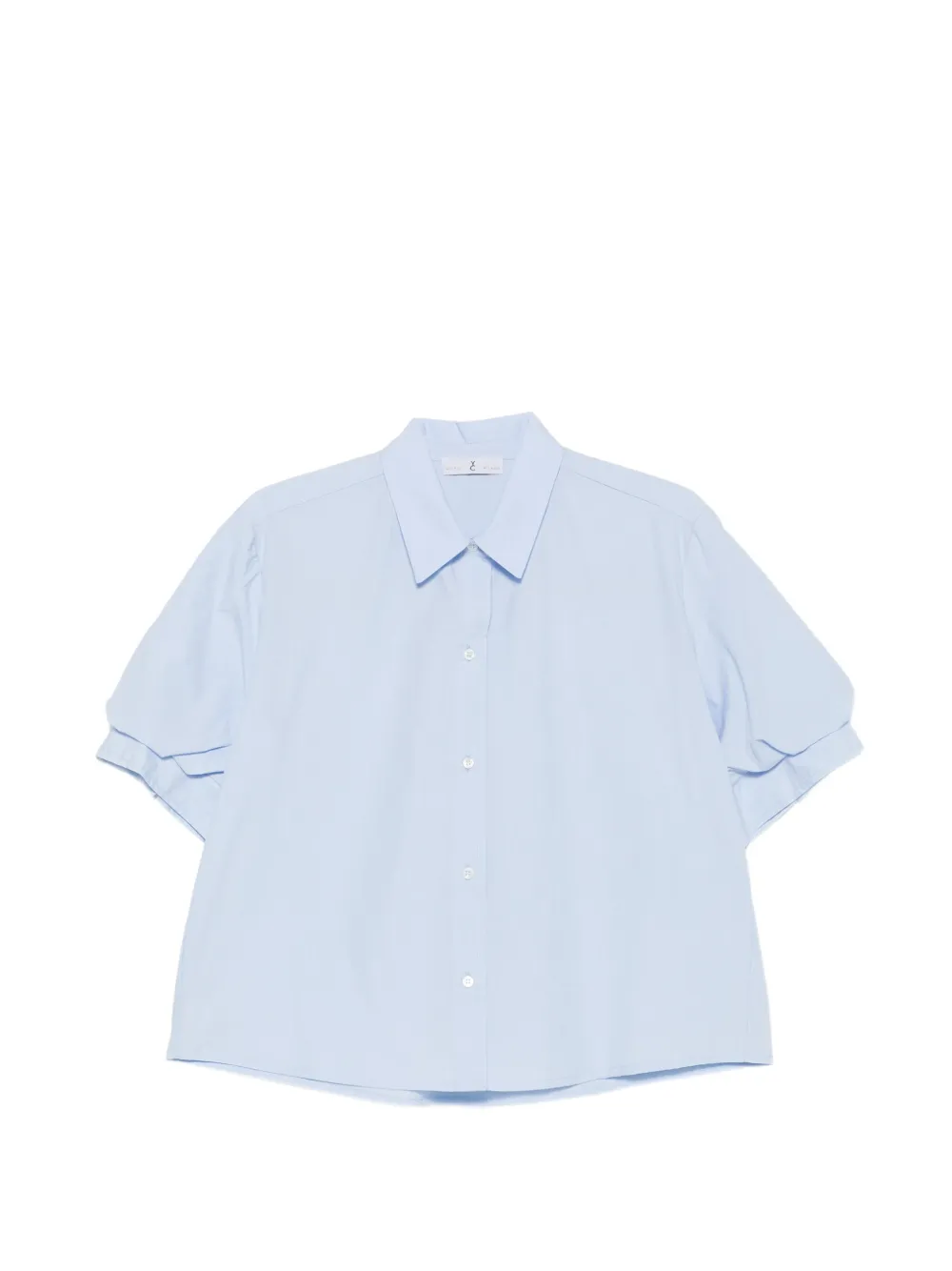 Why Ci puff-sleeves shirt - Blue