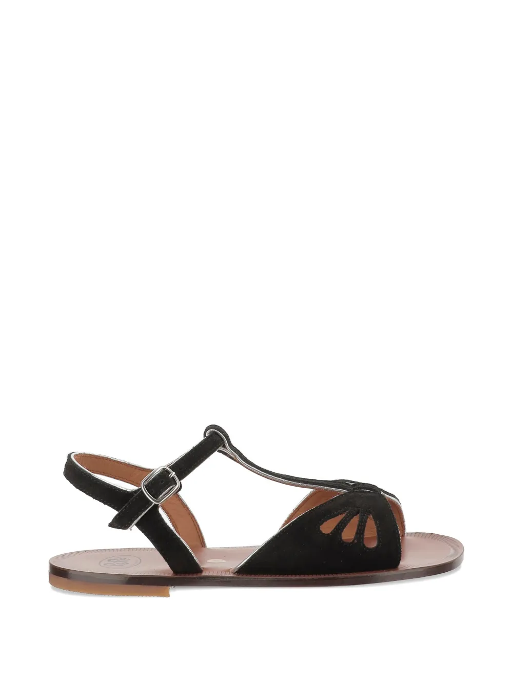 Pèpè open-toe suede sandals Zwart