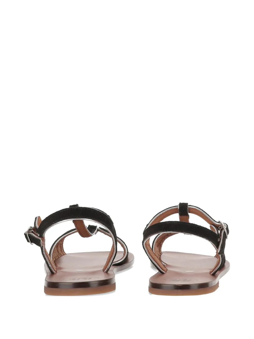 Pèpè open-toe suede sandals Zwart