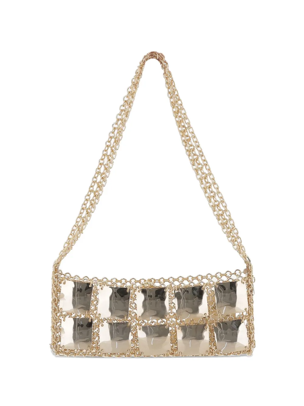 Silvia Gnecchi chain-plated shoulder bag - Oro