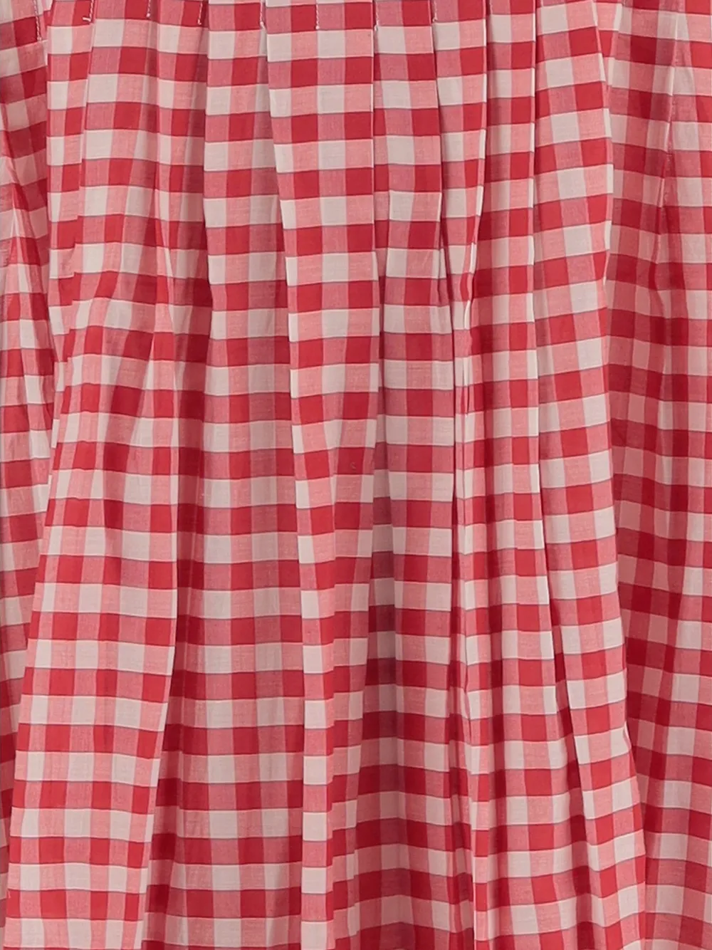  Pero Checked Round-neck Dress - Red 