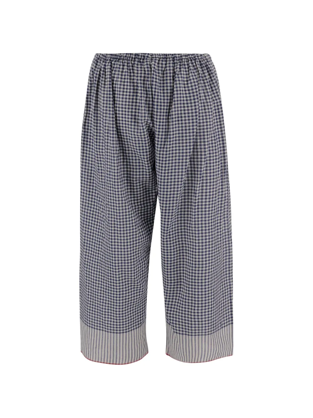 Pero cotton checkered trousers - Blu