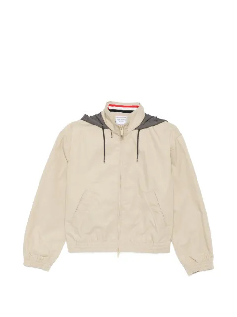 Thom Browne zip-up hooded jacket