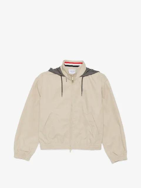 Thom Browne zip-up hooded jacket
