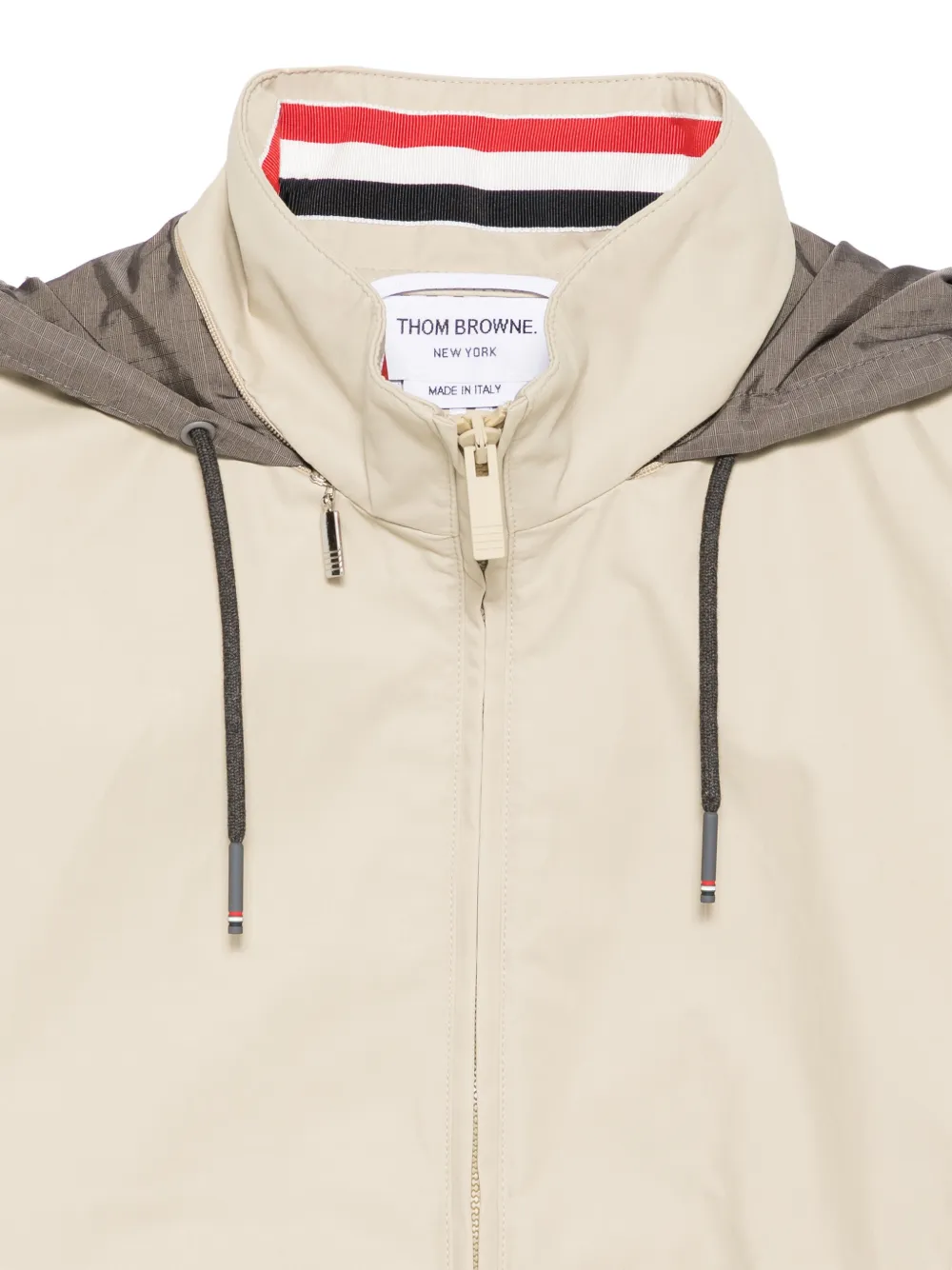 Thom Browne Jack met capuchon en rits Beige