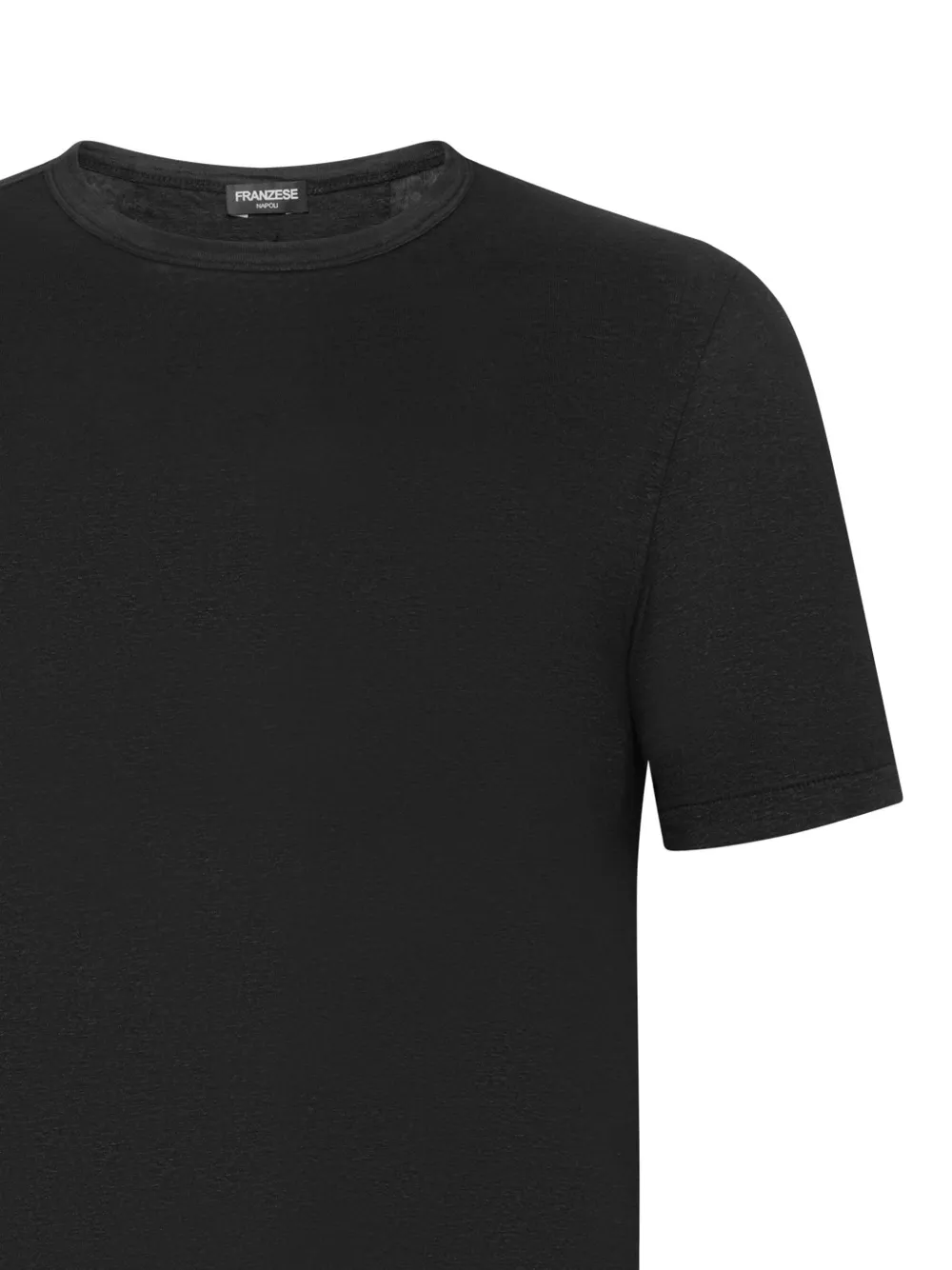 FRANZESE COLLECTION T-shirt met ronde hals Zwart