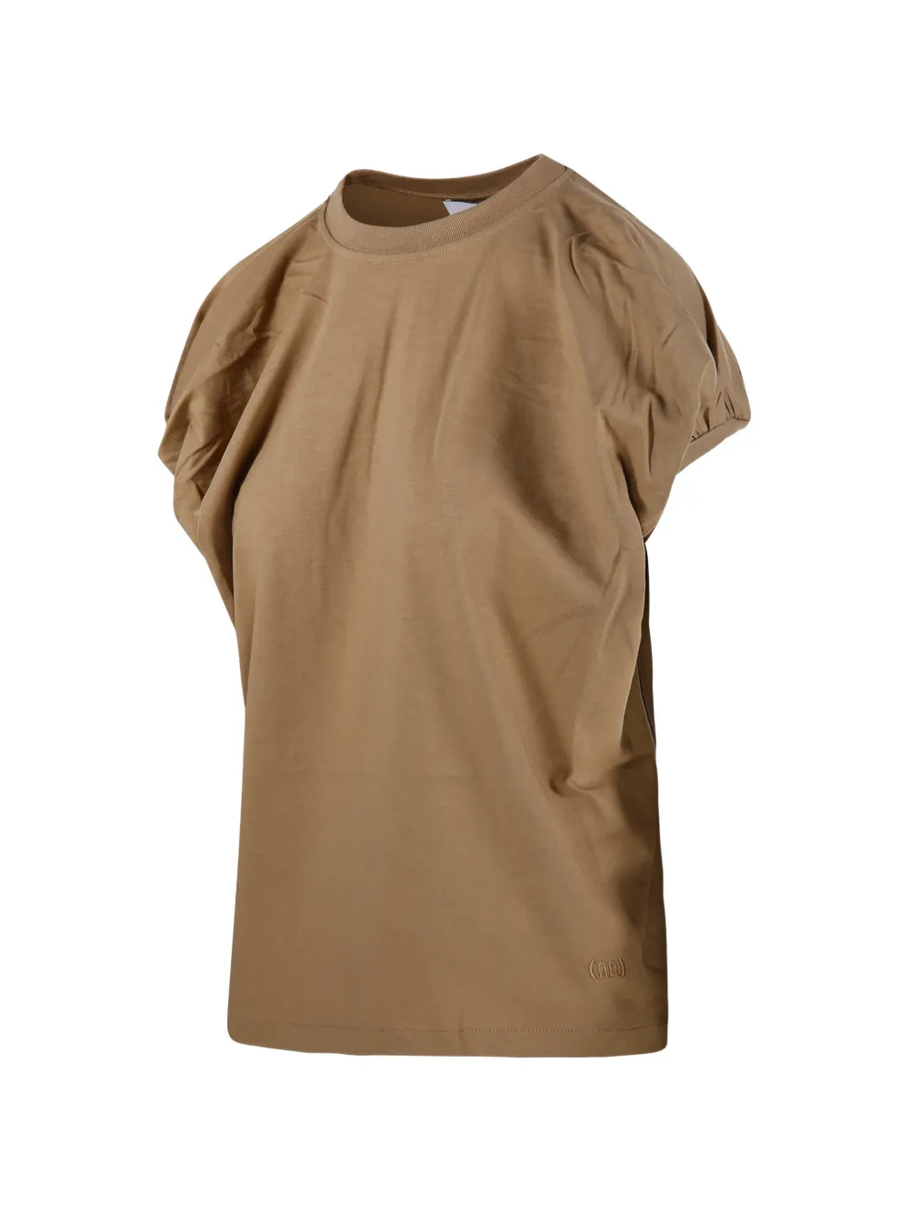  Nude Gathered T-shirt - Neutrals 