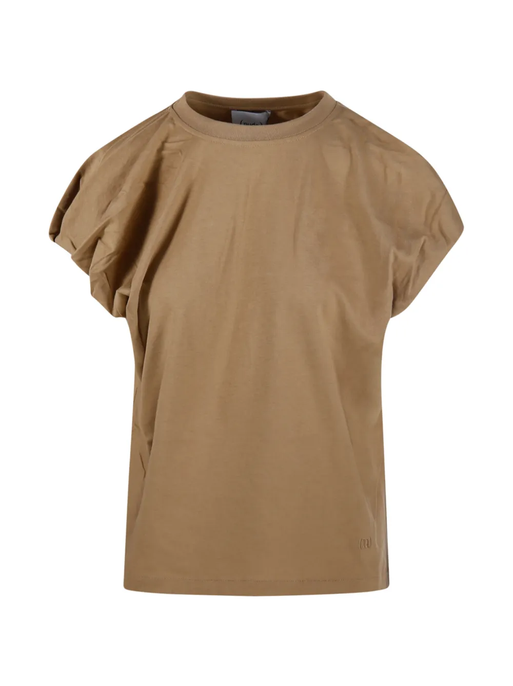 Nude gathered T-shirt - Toni neutri