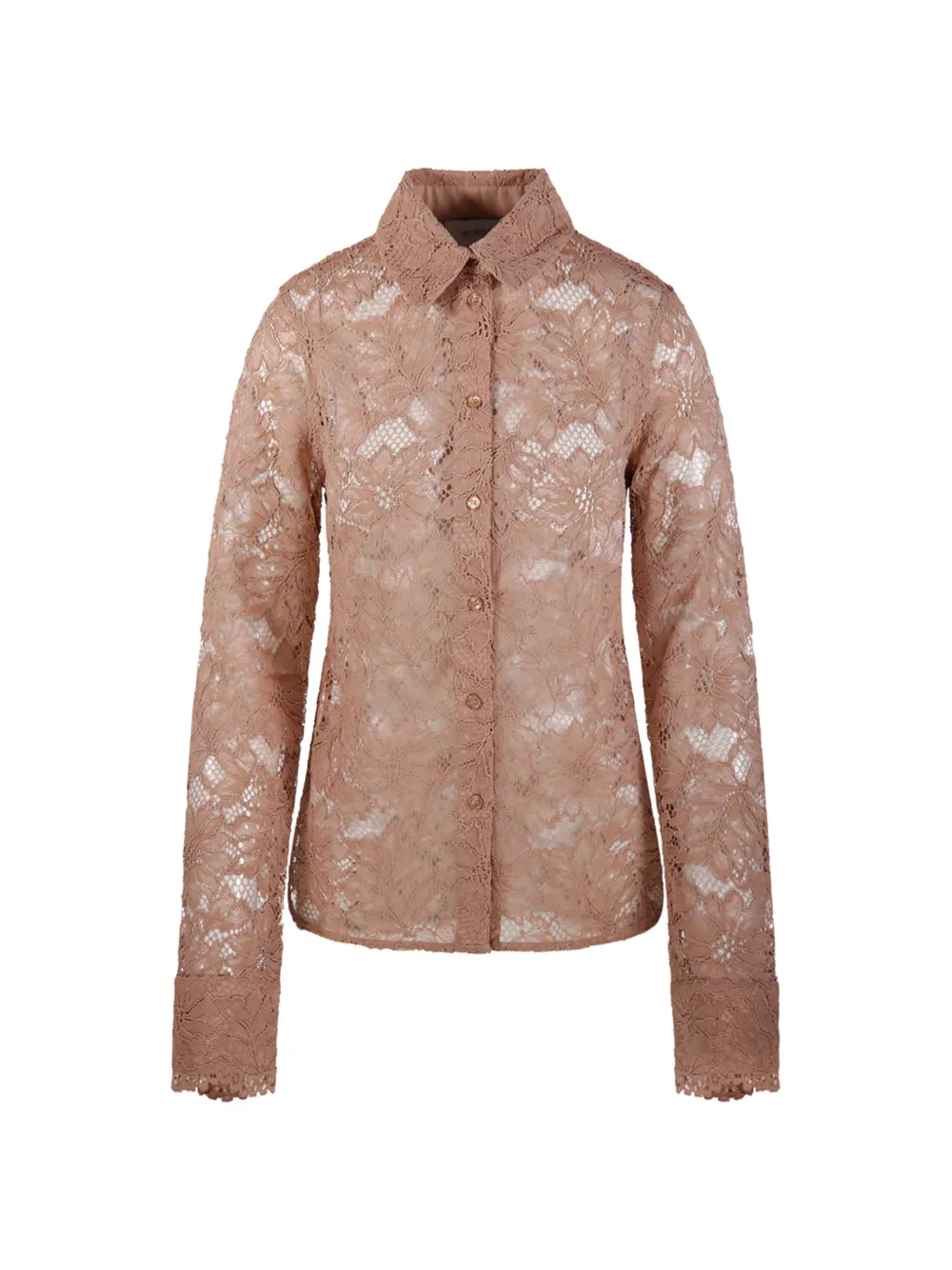 Sportmax Dentice lace shirt - Neutrals