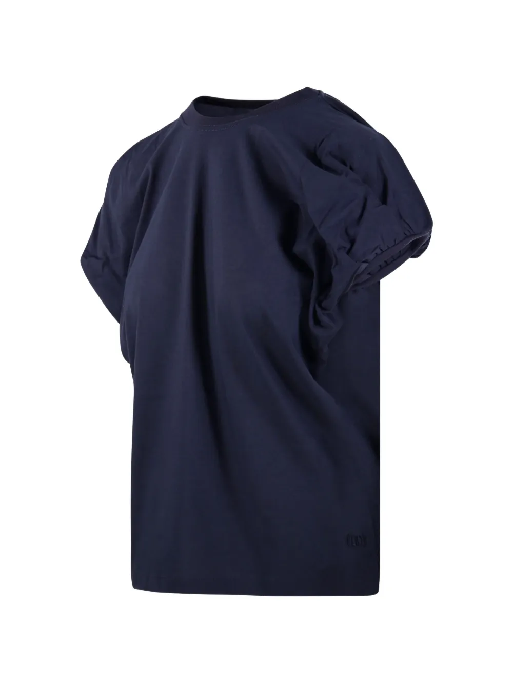  Nude Ruched T-shirt - Blue 