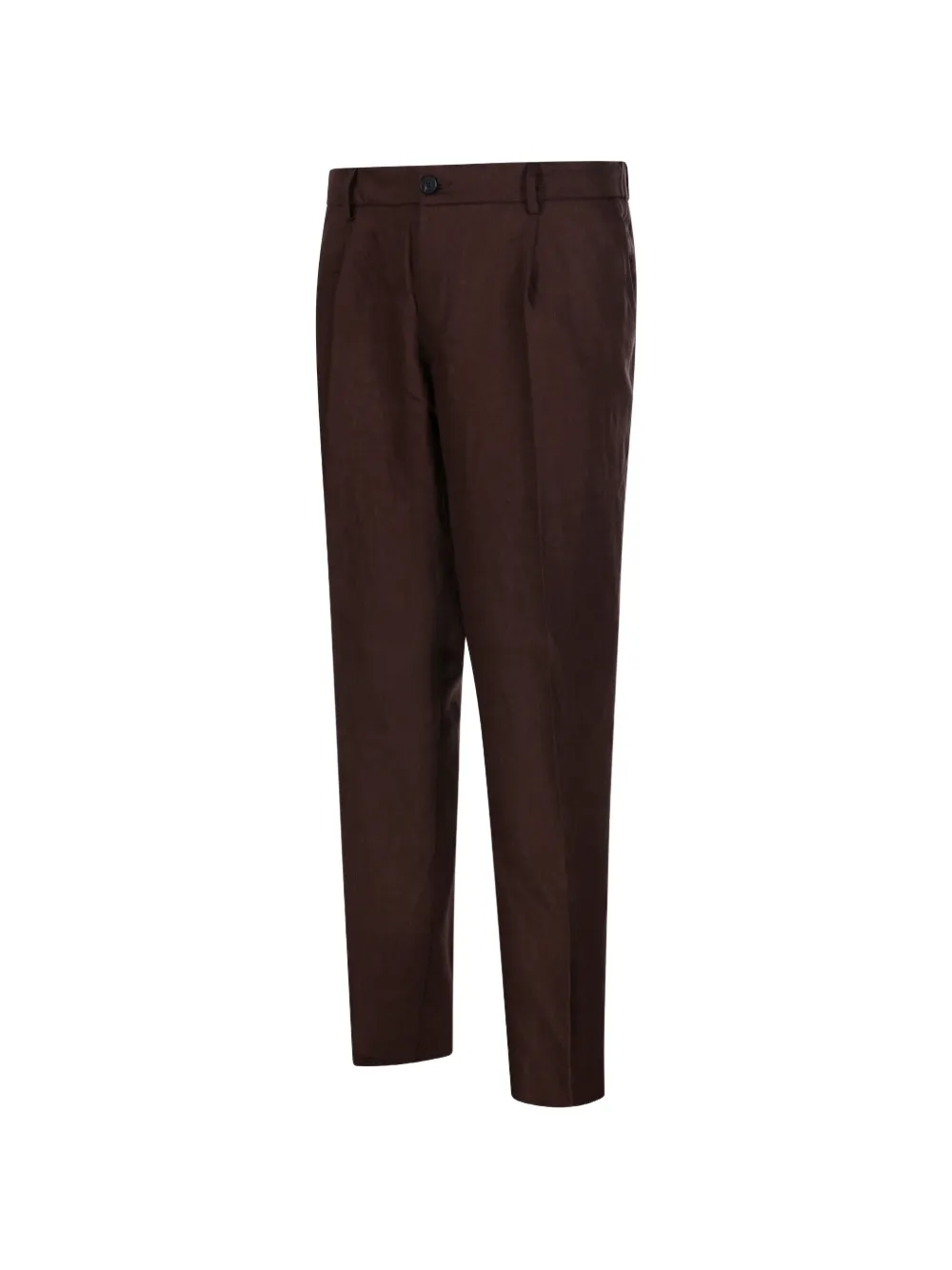  Entre Amis Pleated Trousers - Brown 