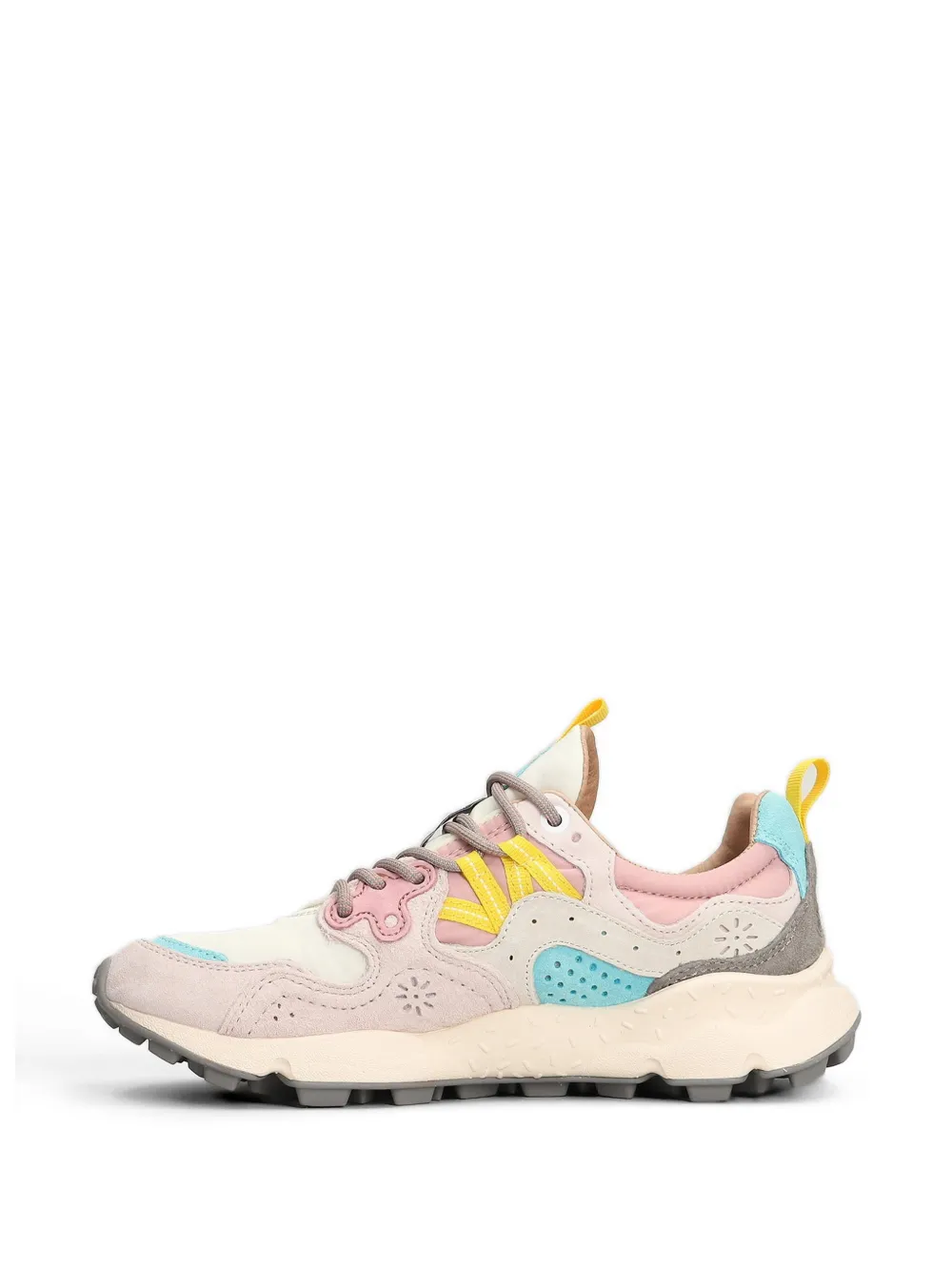 FLOWER MOUNTAIN Yamano 3 panelled sneakers Beige