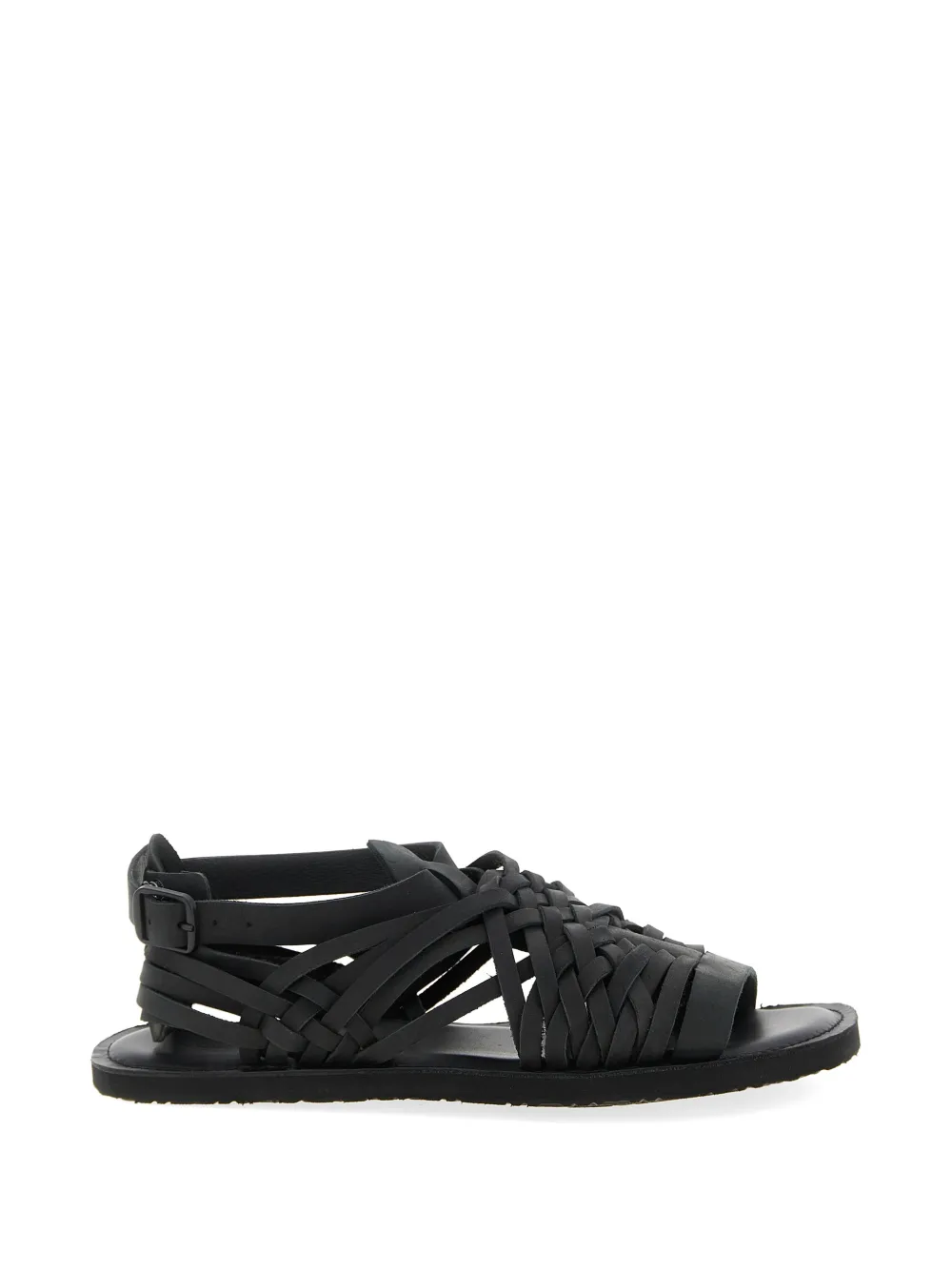 Yohji Yamamoto braided leather sandals - Black