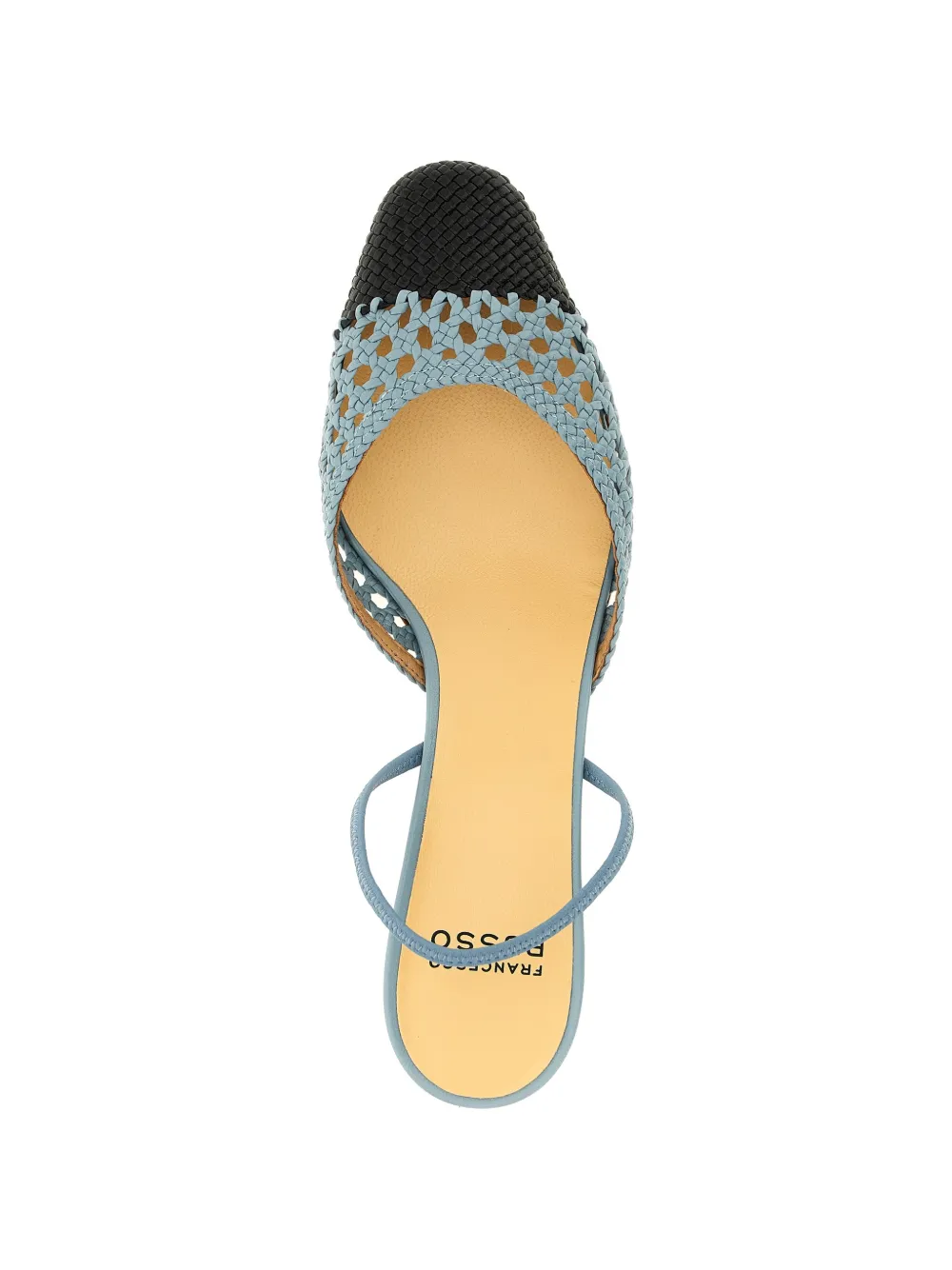 Francesco Russo Slingback pumps met hak Blauw