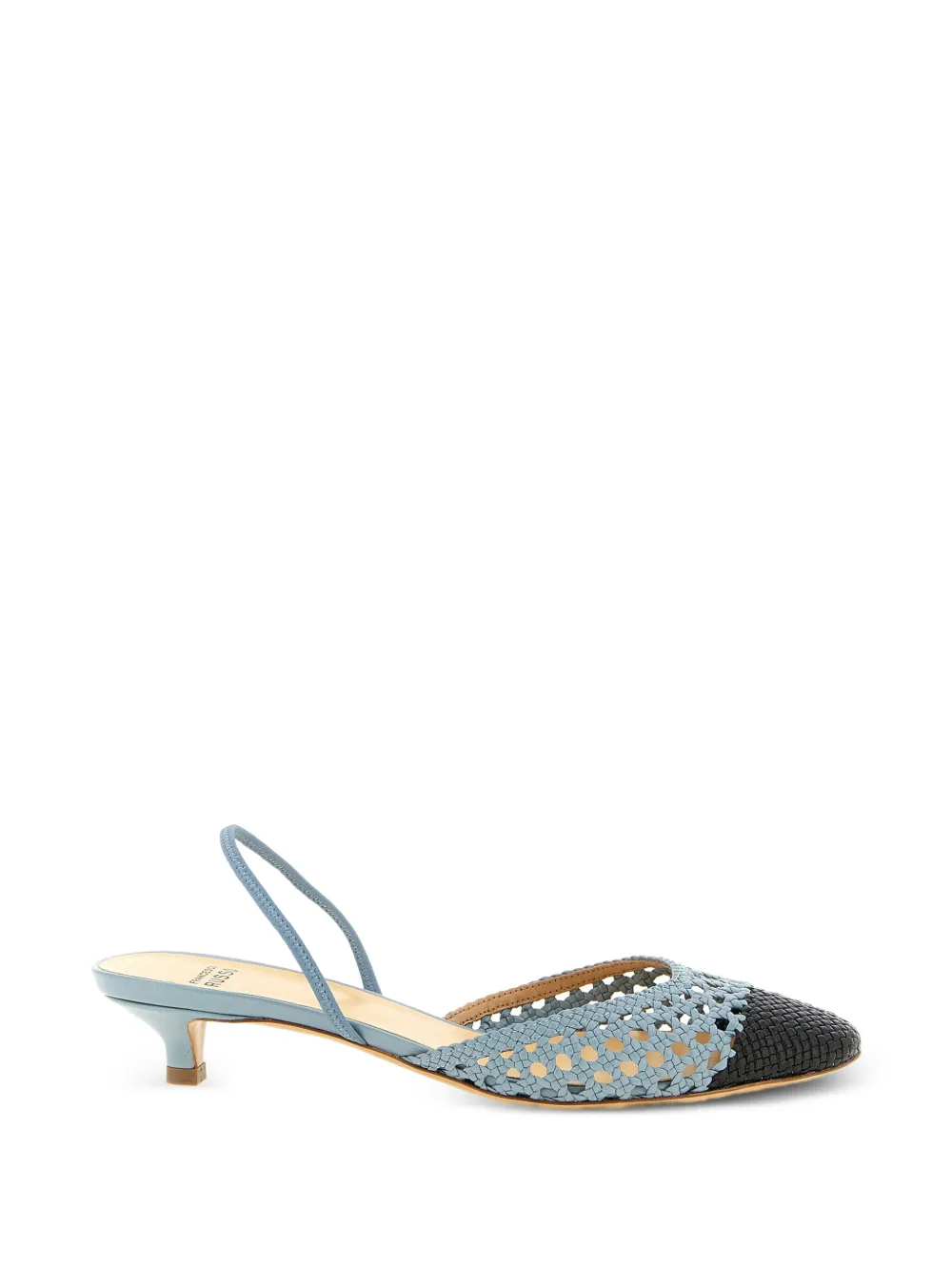 Francesco Russo Slingback pumps met hak Blauw