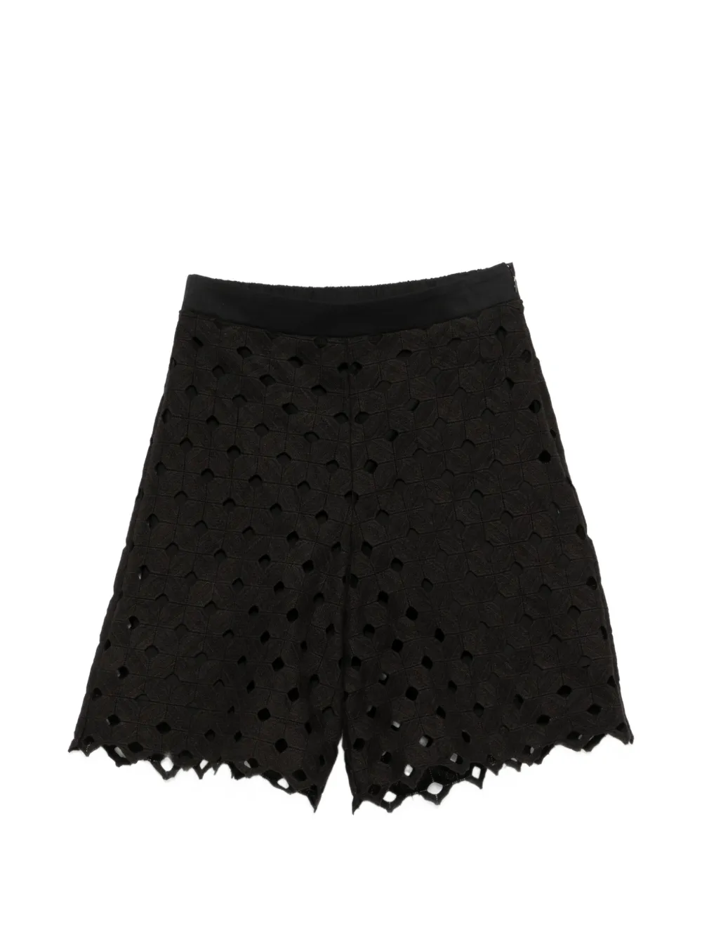 Max Mara eyelet shorts - Nero