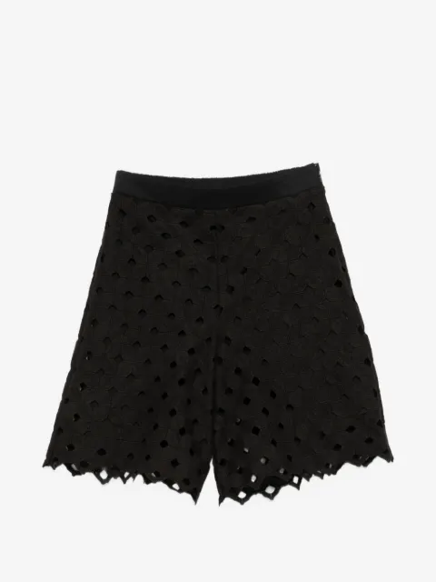 Max Mara eyelet shorts