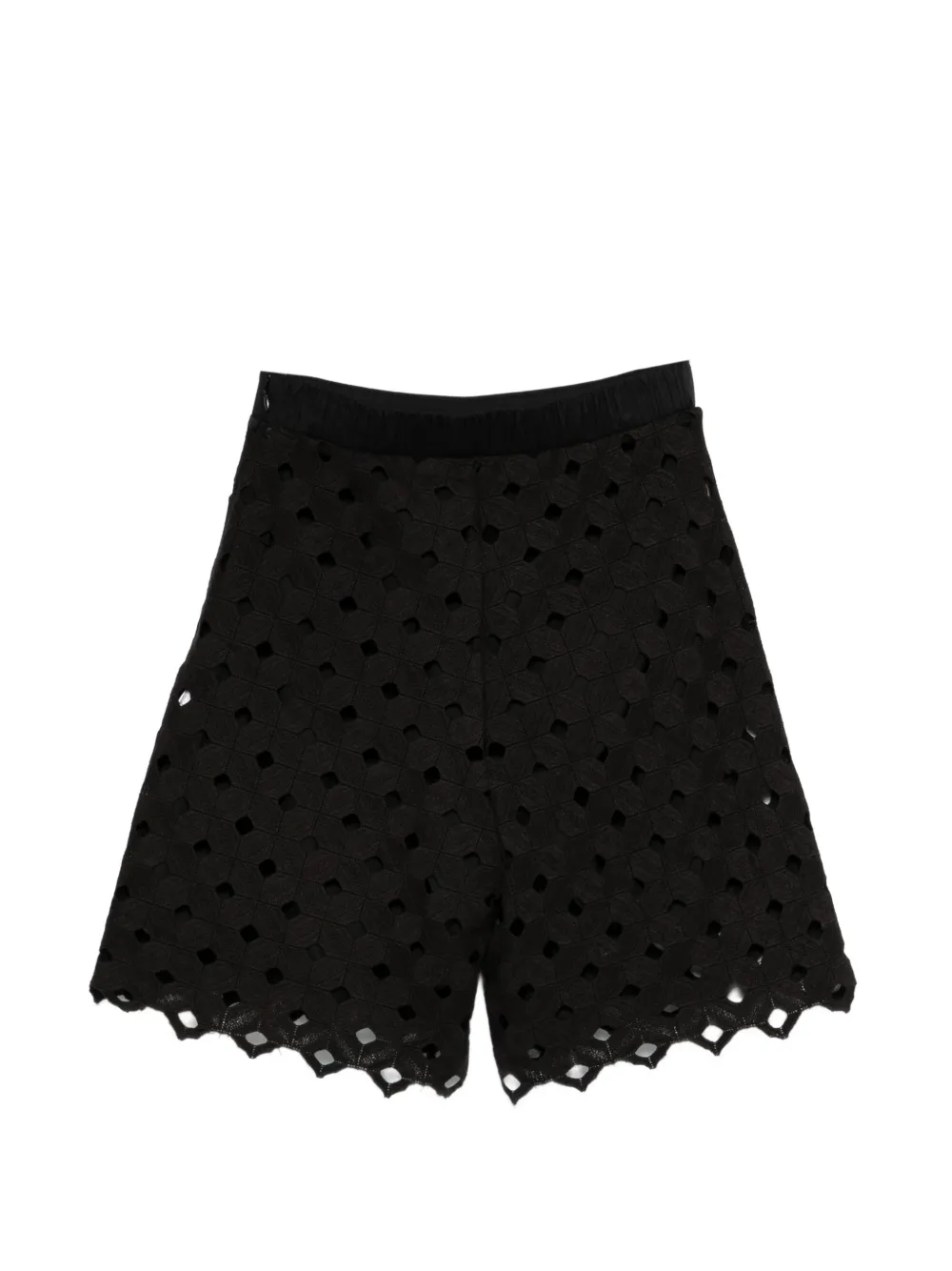 Max Mara Shorts met ringlets Zwart