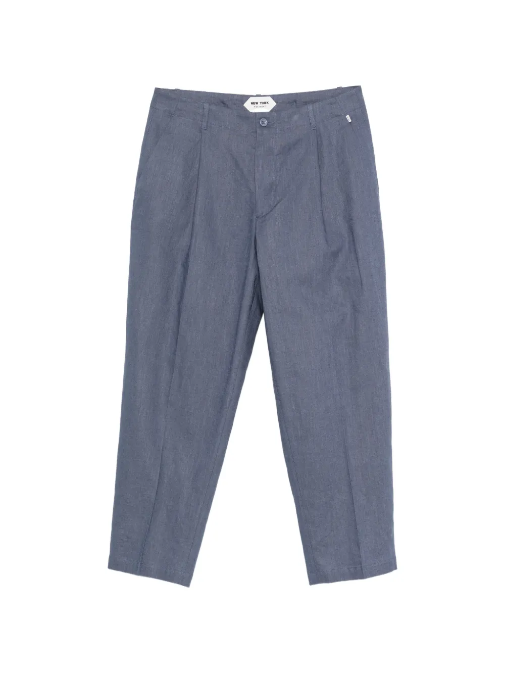 New York Resident Andrew pleated cotton trousers - Blu