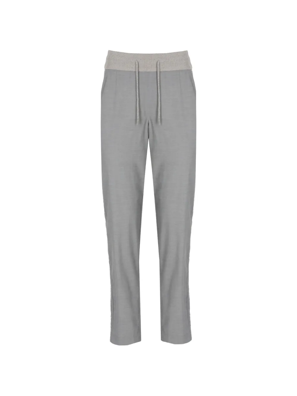 PANICALE drawstring side-stripe trousers - Grigio