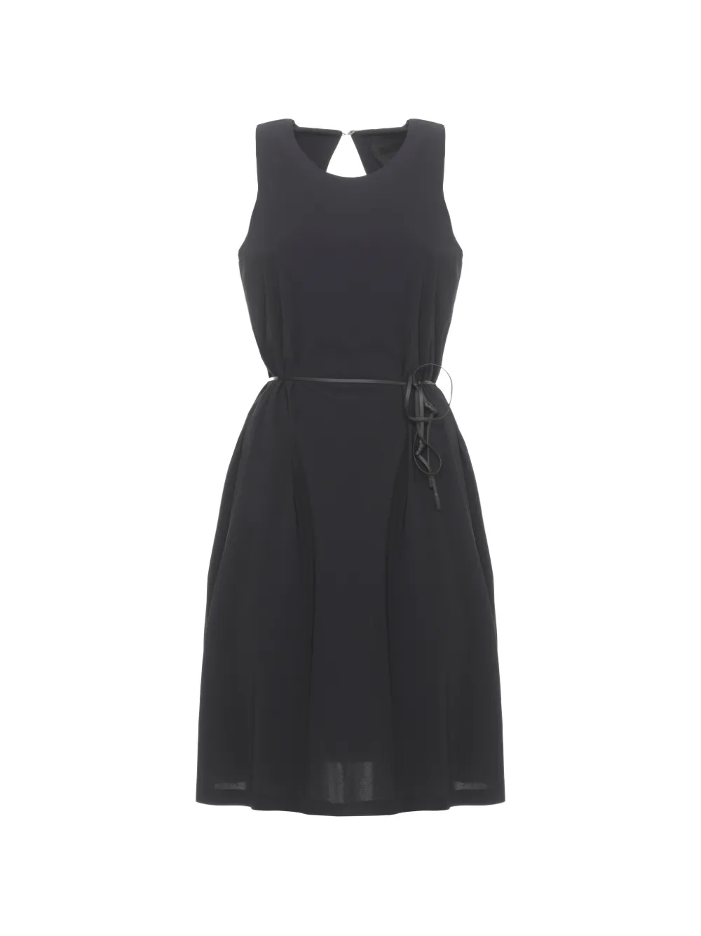 RRD belted sleeveless mini dress - Schwarz