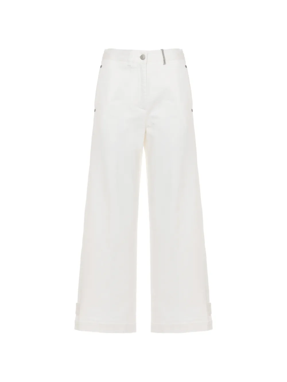 PANICALE button jeans - Bianco