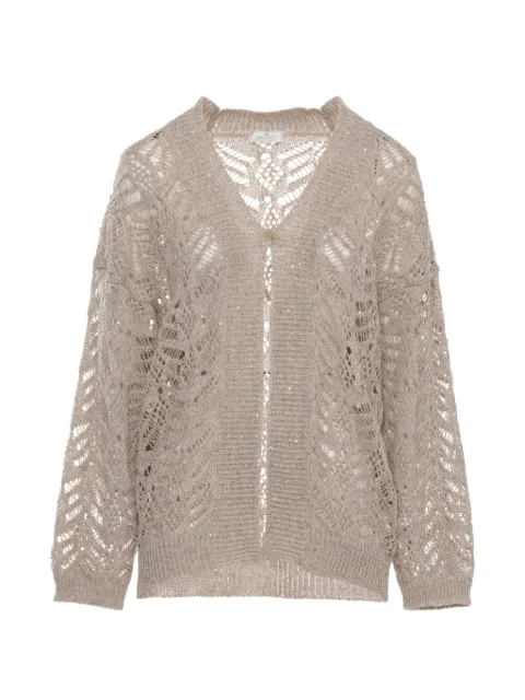 PANICALE openwork cardigan