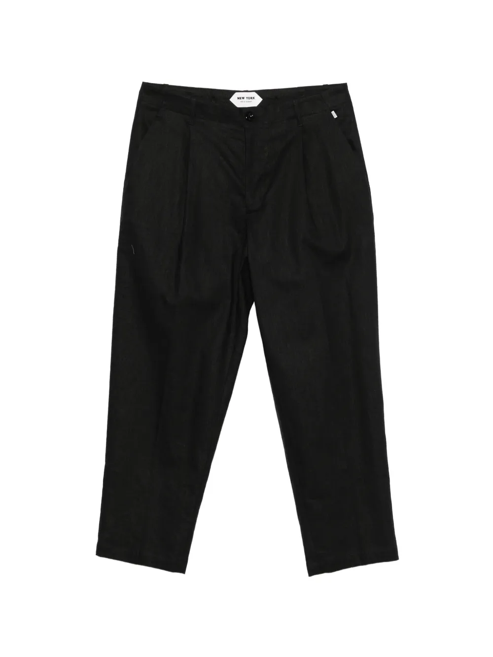 New York Resident Andrew pleated cotton trousers - Nero