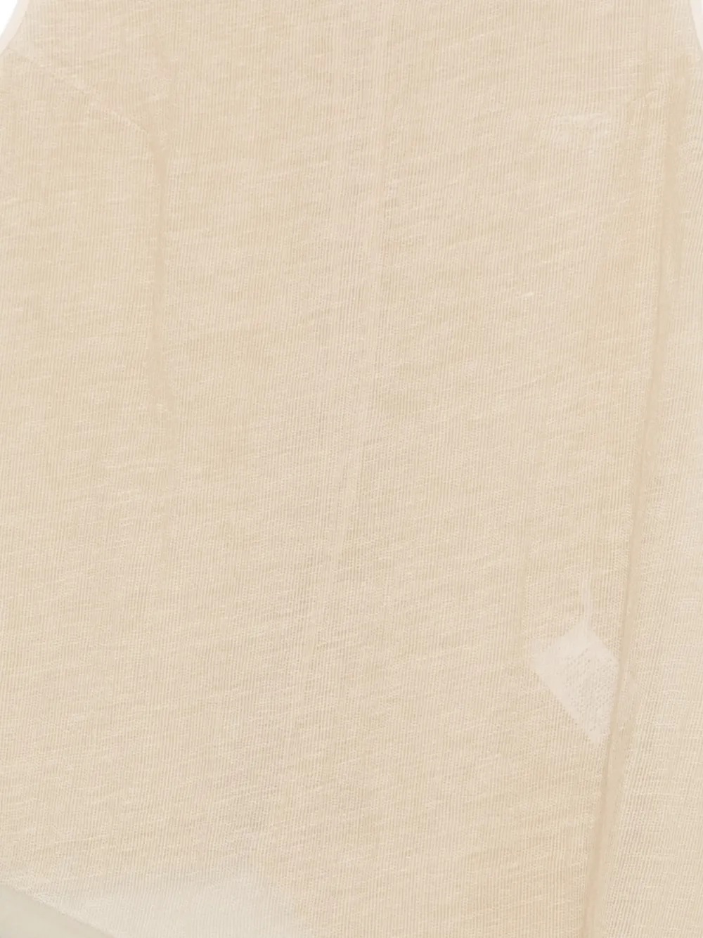 Gentry Portofino Mouwloze asymmetrische top Beige