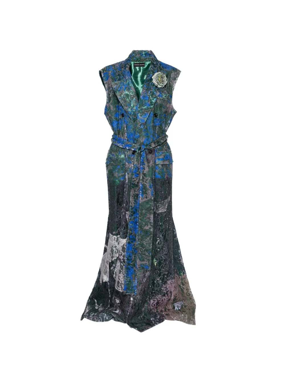 Barbara Bologna Cappotto a fiori - Verde