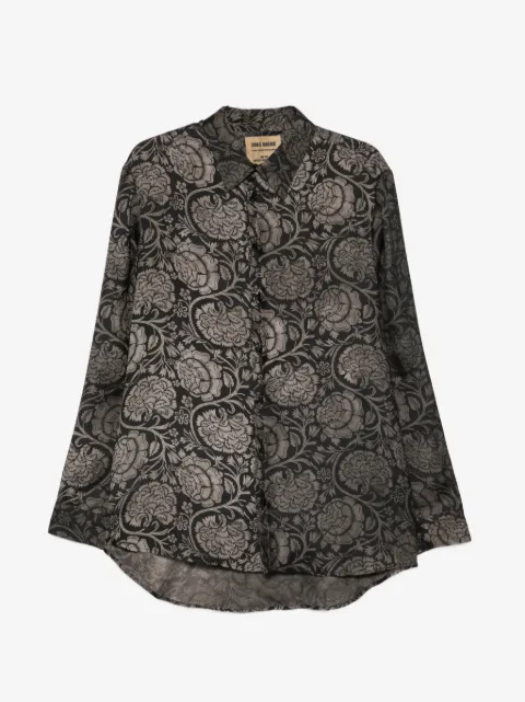 Uma Wang Tab floral-print shirt