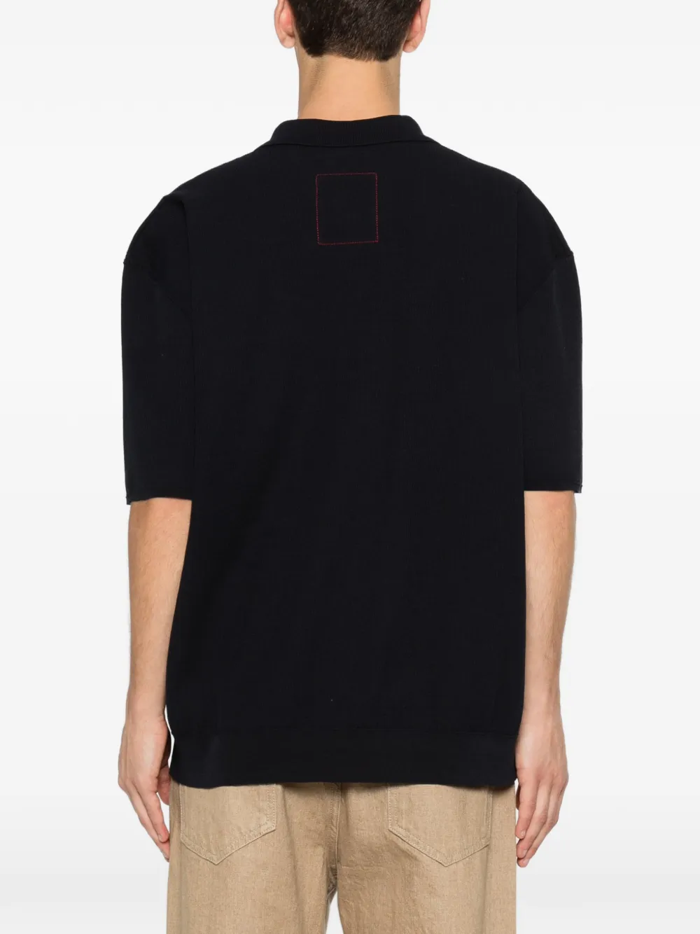 Uma Wang Gebreid T-shirt Blauw