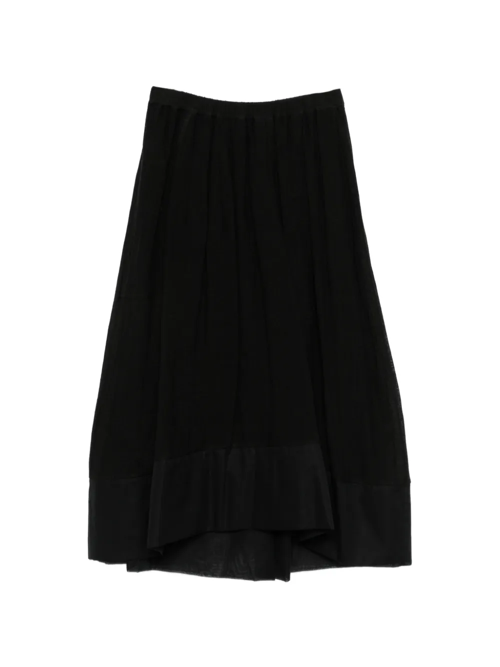 Gentry Portofino elasticated-waist midi skirt - Nero