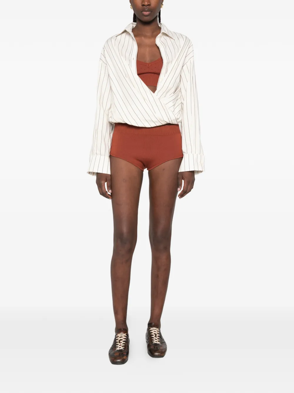 Plan C 골지 웨이스트 쇼츠 | 미니 쇼츠