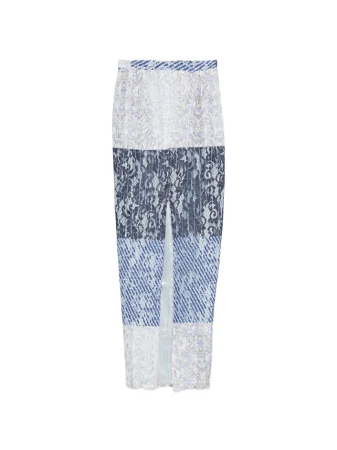 Barbara Bologna lace-panelled midi skirt