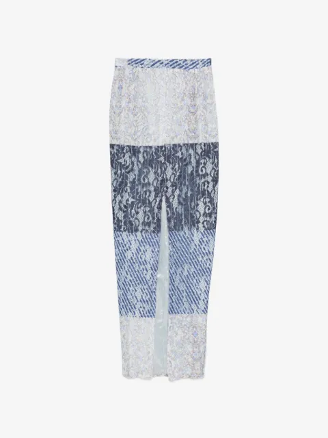 Barbara Bologna lace-panelled midi skirt