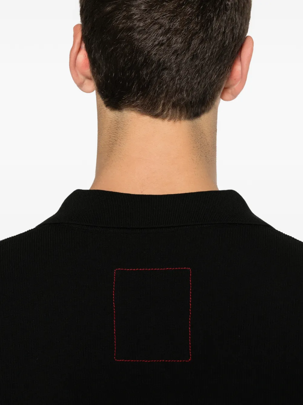 Uma Wang T-shirt met V-hals Zwart