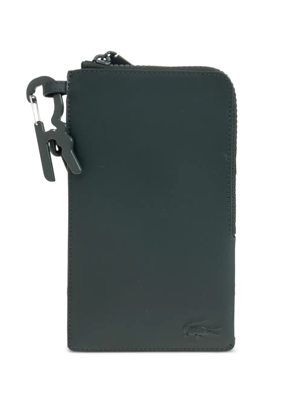 Lacoste Runway logo-embossed leather wallet - Verde