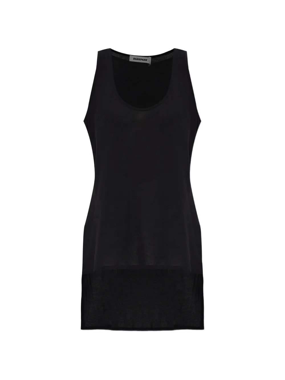 DARKPARK side slit tank top - Nero