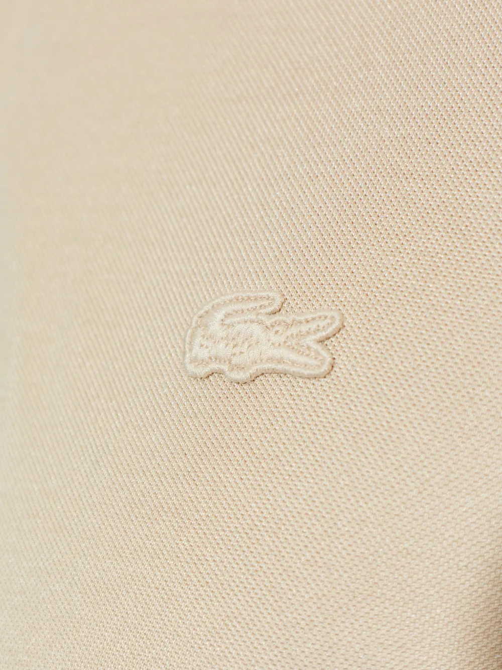 Lacoste Poloshirt met logoprint Beige