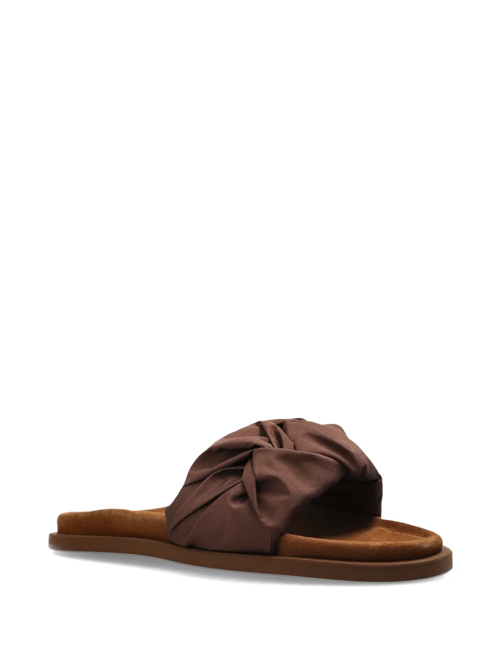 Inuikii ruched flat sandals Bruin