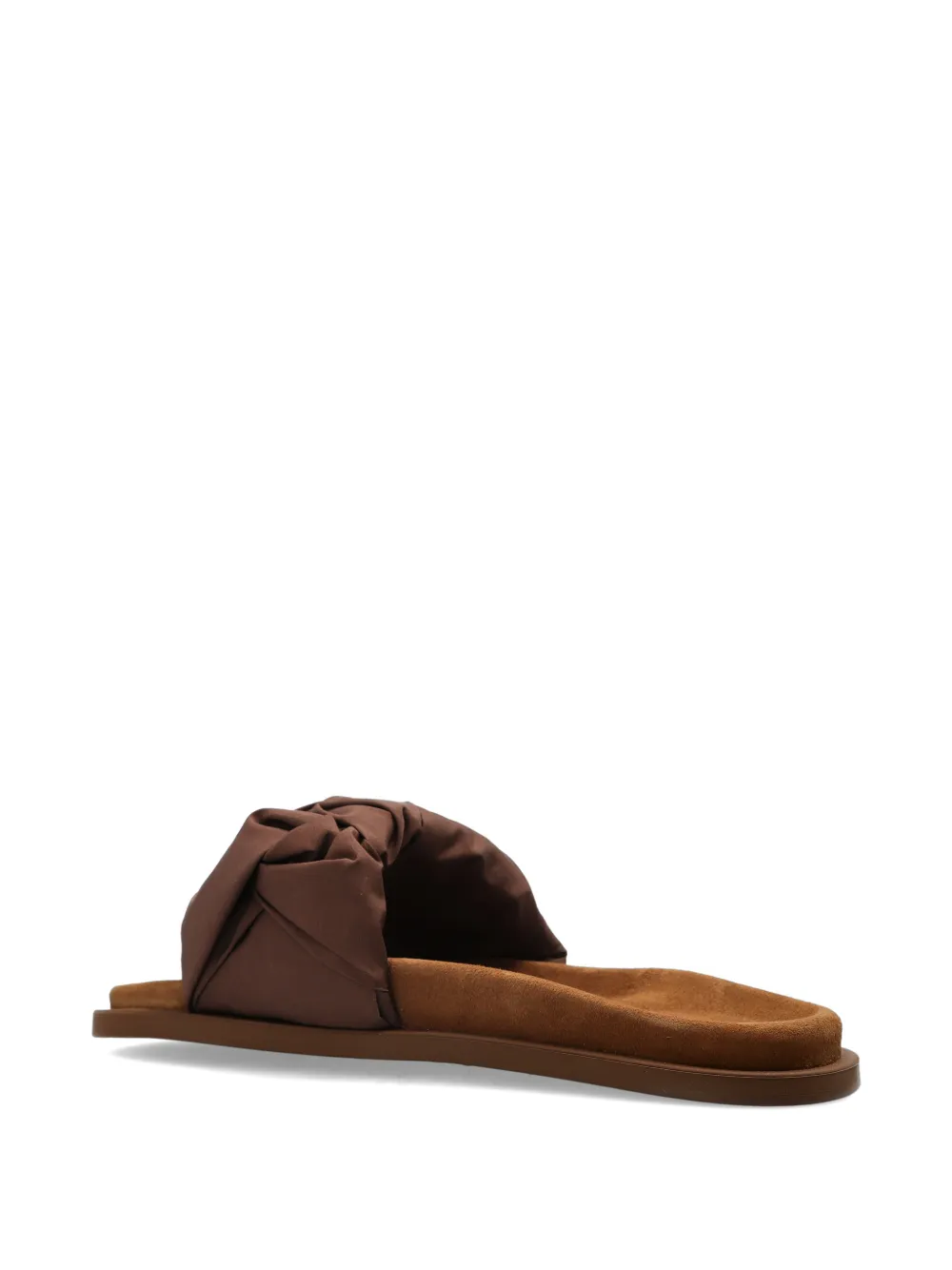 Inuikii ruched flat sandals Bruin