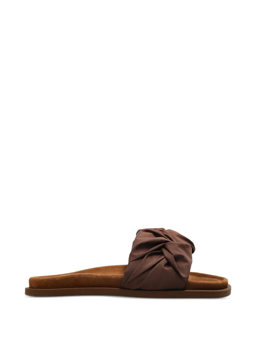 Inuikii ruched flat sandals - Braun