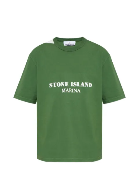 Stone Island Stone Island Marina-print T-shirt