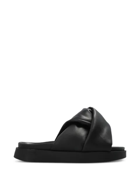 Inuikii sandalias de piel con nudo en la parte superior