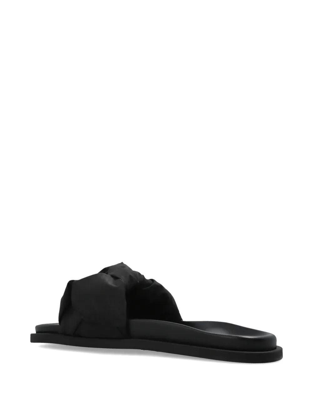 Inuikii knotted-upper flat sandals Zwart