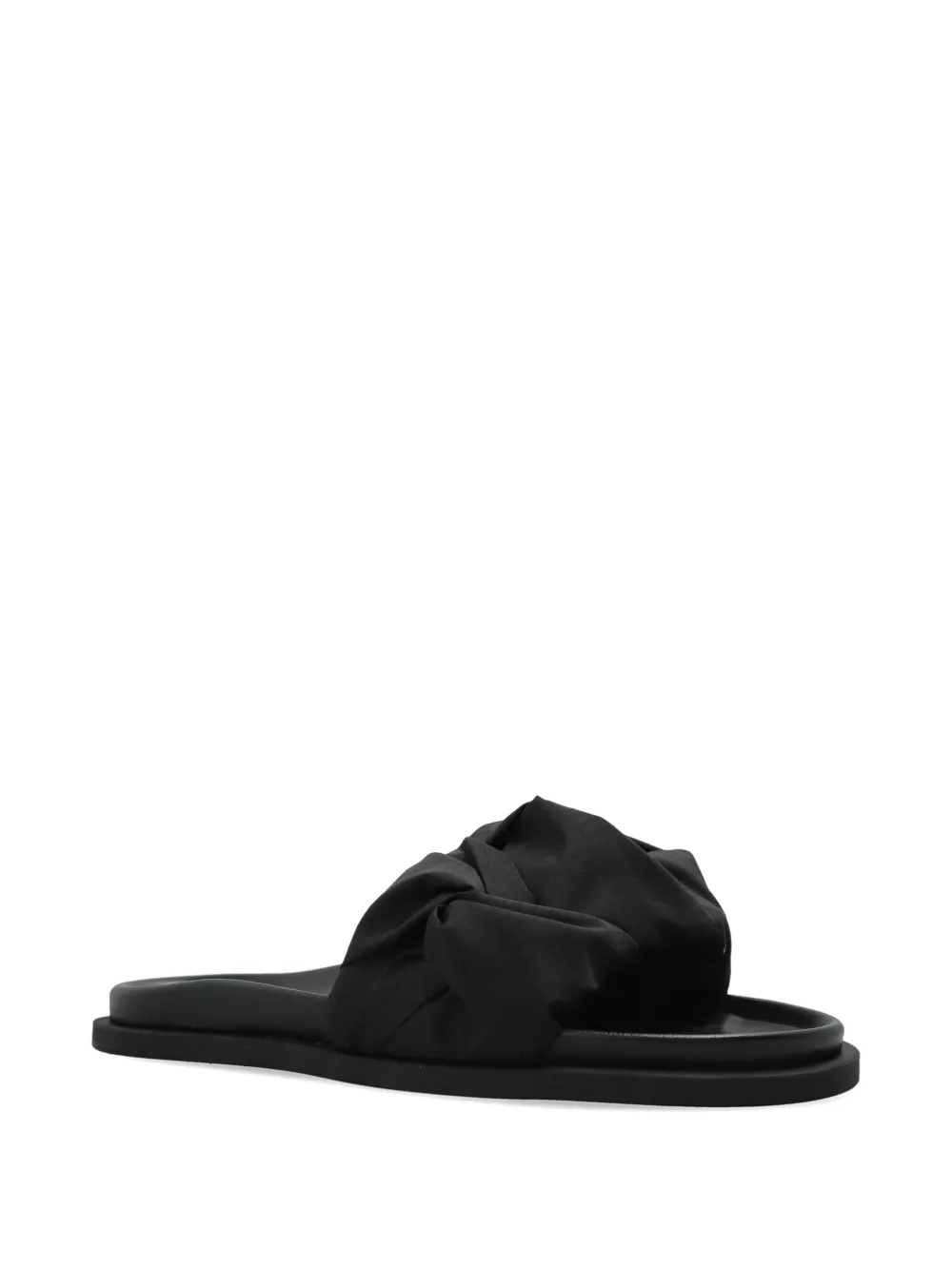 Inuikii knotted-upper flat sandals Zwart